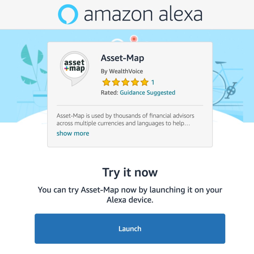 asset-map-quick-link-alexa-WealthVoice Plancorp Perspective Alexa Quick Link launch WealthVoice